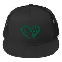 Green L.U.V.V. logo Trucker Cap