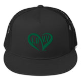 Green L.U.V.V. logo Trucker Cap