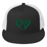 Green L.U.V.V. logo Trucker Cap