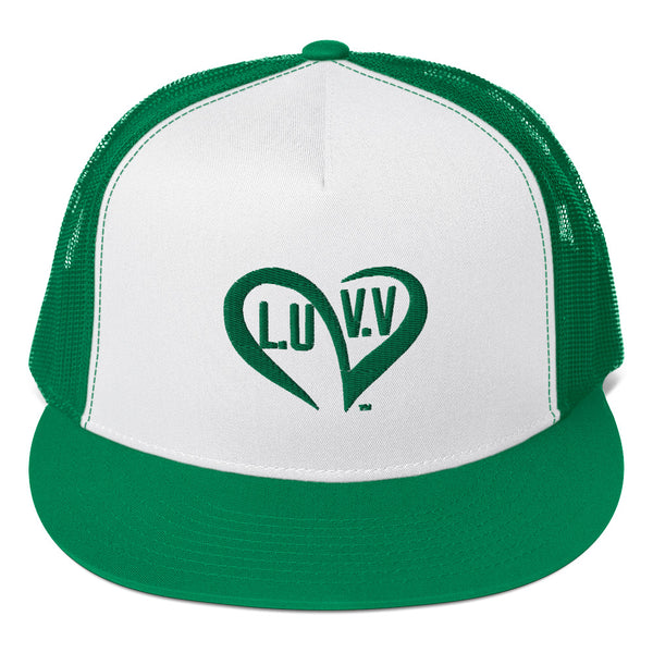 Green L.U.V.V. logo Trucker Cap