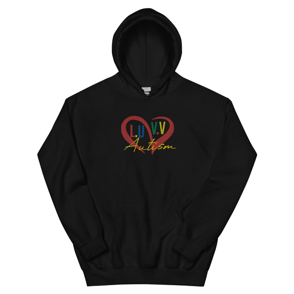 L.U.V.V. WITH AUTISM Embroidered Unisex Hoodie